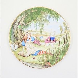 Limoges Georges Boyer Alice et le Lapin Blanc Sandy Nightingale 1981 Plate